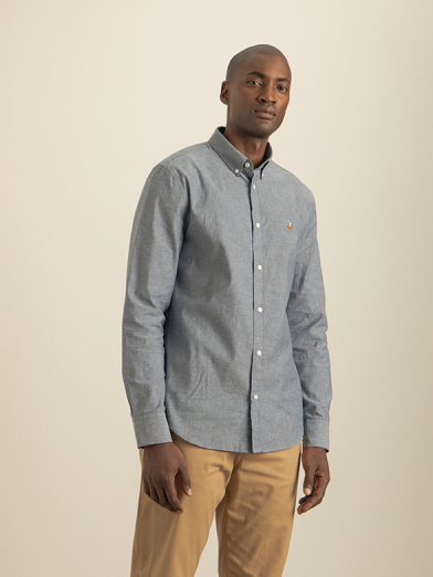 Men’s Dark Wash Denim Shirt