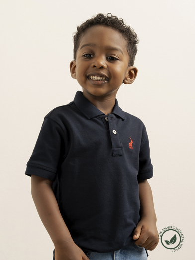 Boys Navy Austin Short Sleeve Golfer