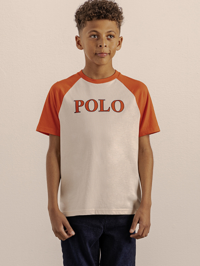 Boys Tyler Printed Raglan Tee