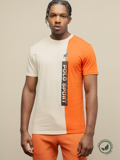 Mens Sport Short Sleeve Cut and Sew Tee