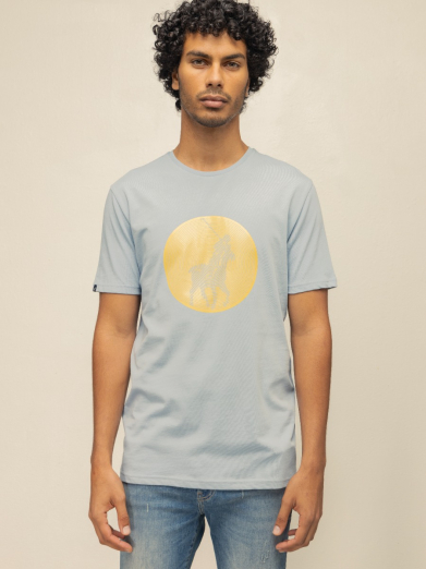 Mens Short Sleeve Circle Print Tee