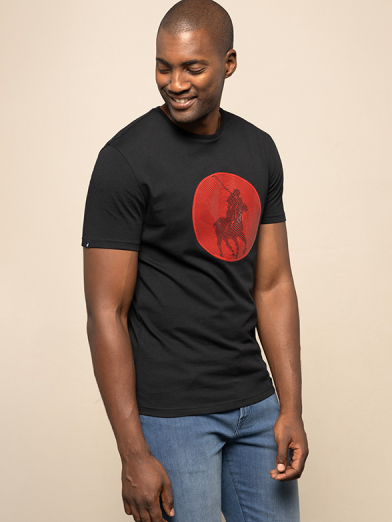 Mens Short Sleeve Circle Print Tee