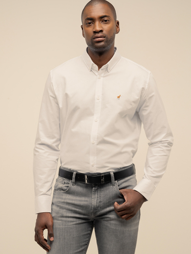 Mens Long Sleeve Essential Oxford Shirt