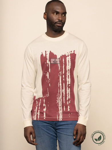 Mens PJC Long Sleeve Paint Stroke Tee