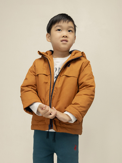 BOYS HOODED PUFFER JACKET