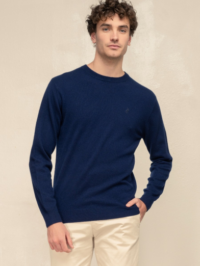 Mens Long Sleeve Crew Caashmere Knitwear