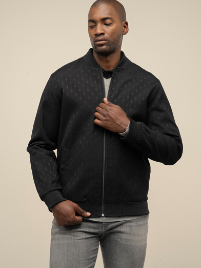 Mens Monogram Bomber Jacket