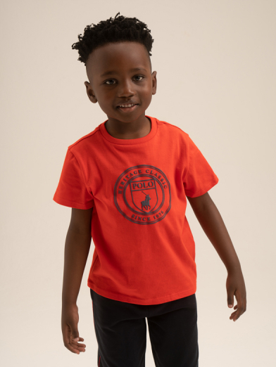 Boys crest printed tee