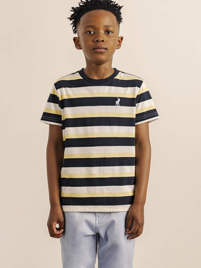 Boys Striped Short Sleeve Tee